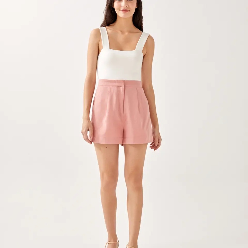 LOVE BONITO Dusty Pink tailored shorts SIZE S